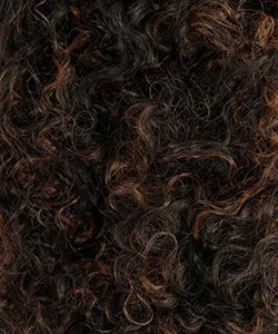 Sensationnel Dashly HD Lace Front Wig Salt N Pepper SP Unit 2 - Blow Out Style, Grey Wig, Natural Style, Heat Safe