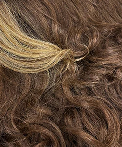 Sensationnel Dashly HD Lace Front Wig Salt N Pepper SP Unit 2 - Blow Out Style, Grey Wig, Natural Style, Heat Safe