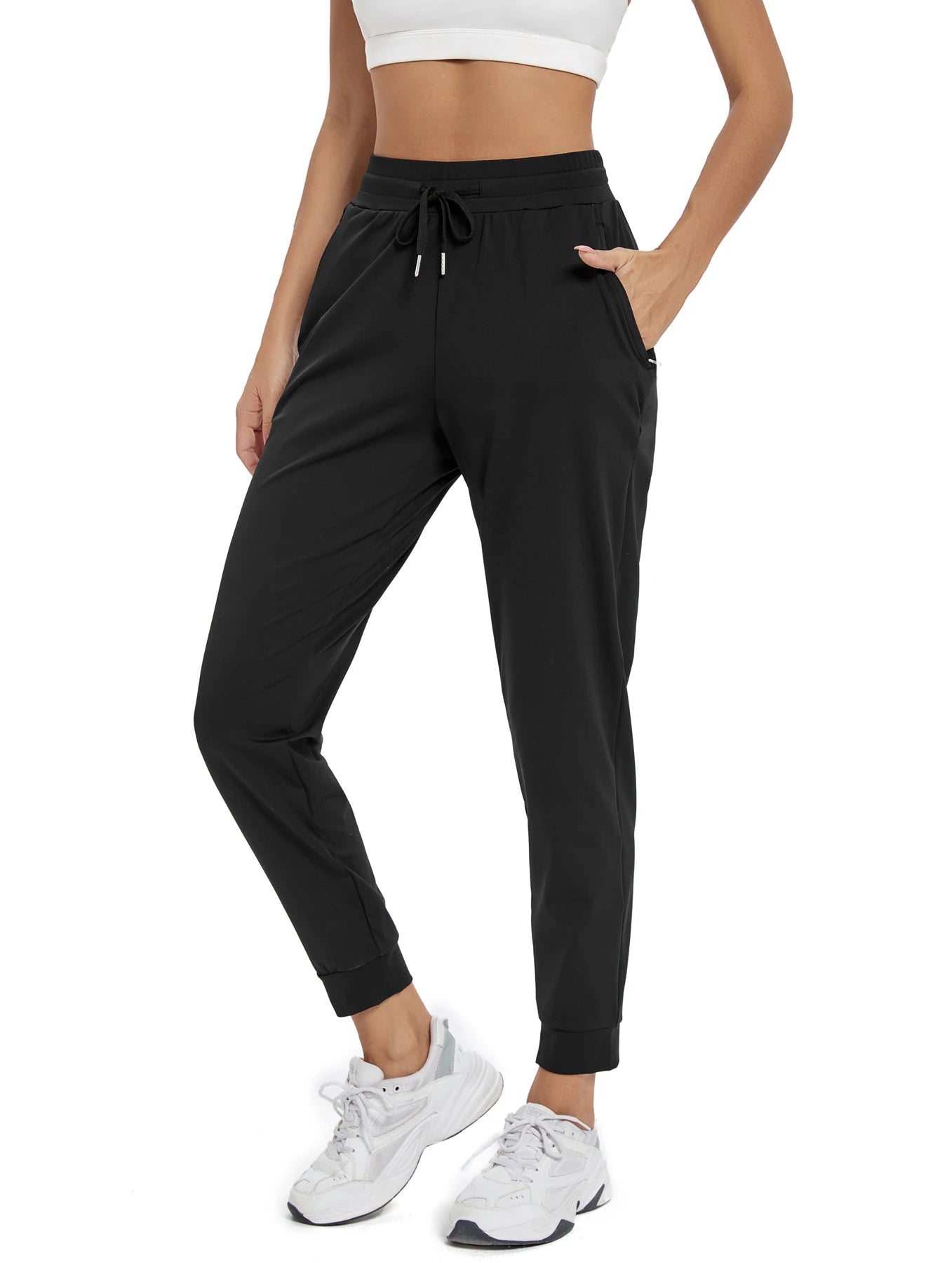Women's Joggers with Pockets High Waisted Athletic Workout Yoga Jogger Pants for Women Sweatpants Comfy Lounge Pants