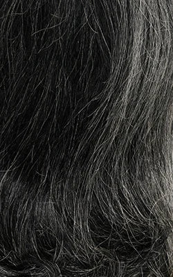 Sensationnel Dashly HD Lace Front Wig Salt N Pepper SP Unit 2 - Blow Out Style, Grey Wig, Natural Style, Heat Safe
