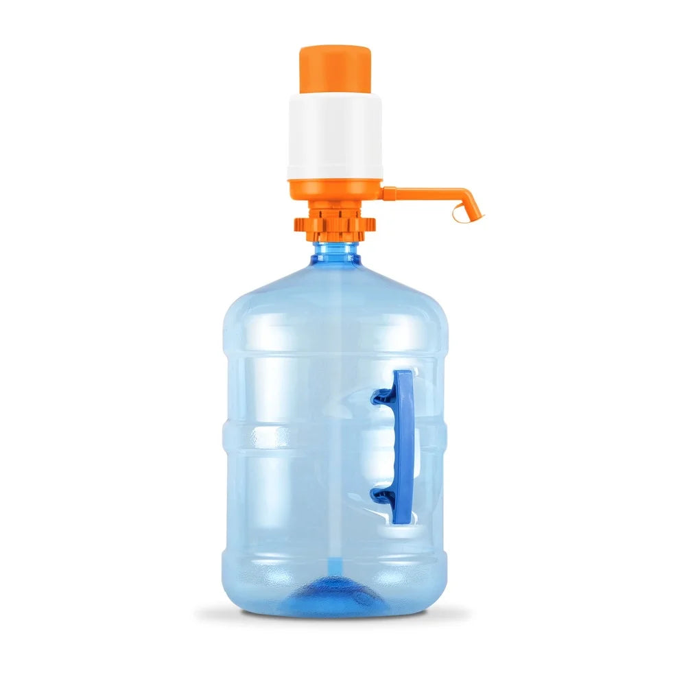 Versatile Manual Water Pump 1 to 6 Gallon Bottles 48mm 55mm BPA Free Leakproof Includes Tube Brush Effortless Hydration
