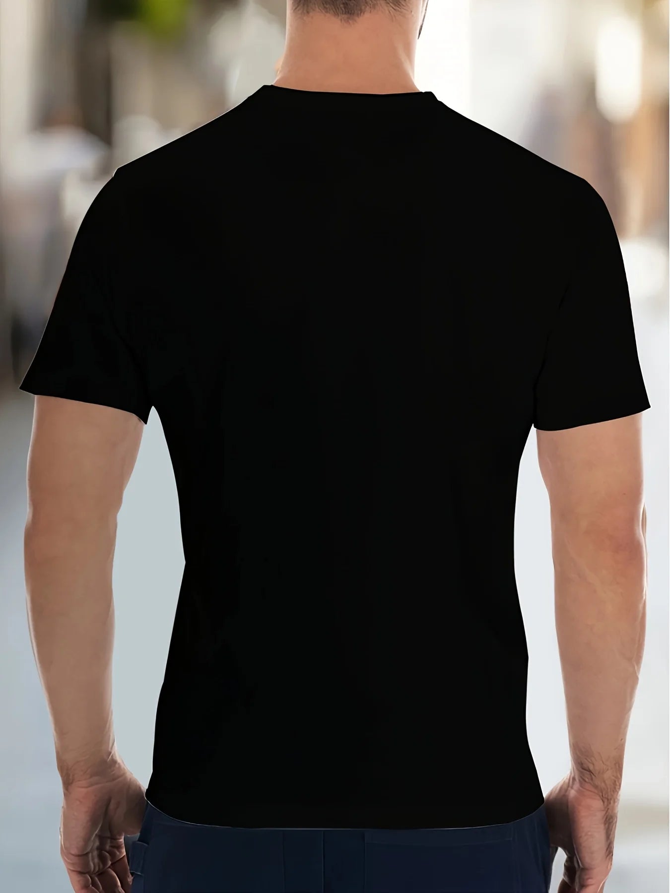 Men's Casual Graphic T Shirt Soft Breathable Polyester Short Sleeve Round Neck Tee with Black Sabbath Band Print