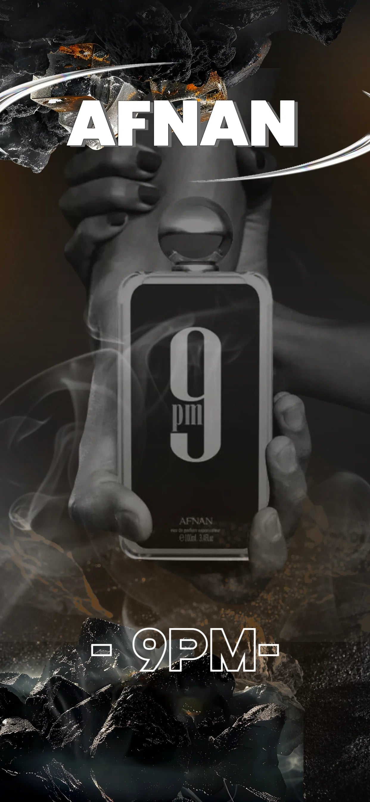 Afnan 9PM Eau de Parfum 100ml – Warm Vanilla, Amber & Tonka | Long-Lasting Masculine Fragrance for Night Out, Date & Special Ev