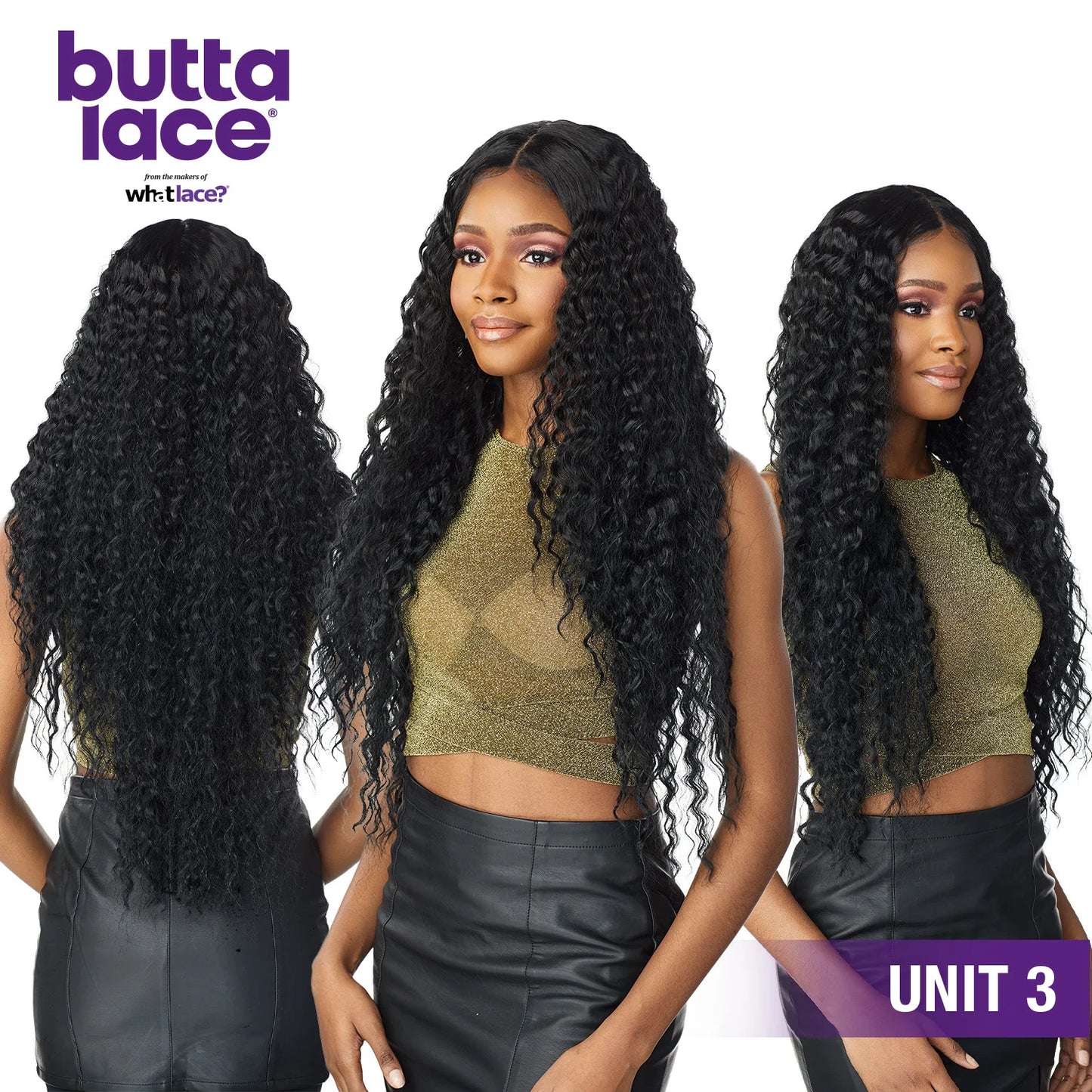 Sensationnel Butta Lace HD Lace Front Wig Unit 3 – Long Tight Curl, Pre-Plucked Hairline, Natural Look, Heat Safe