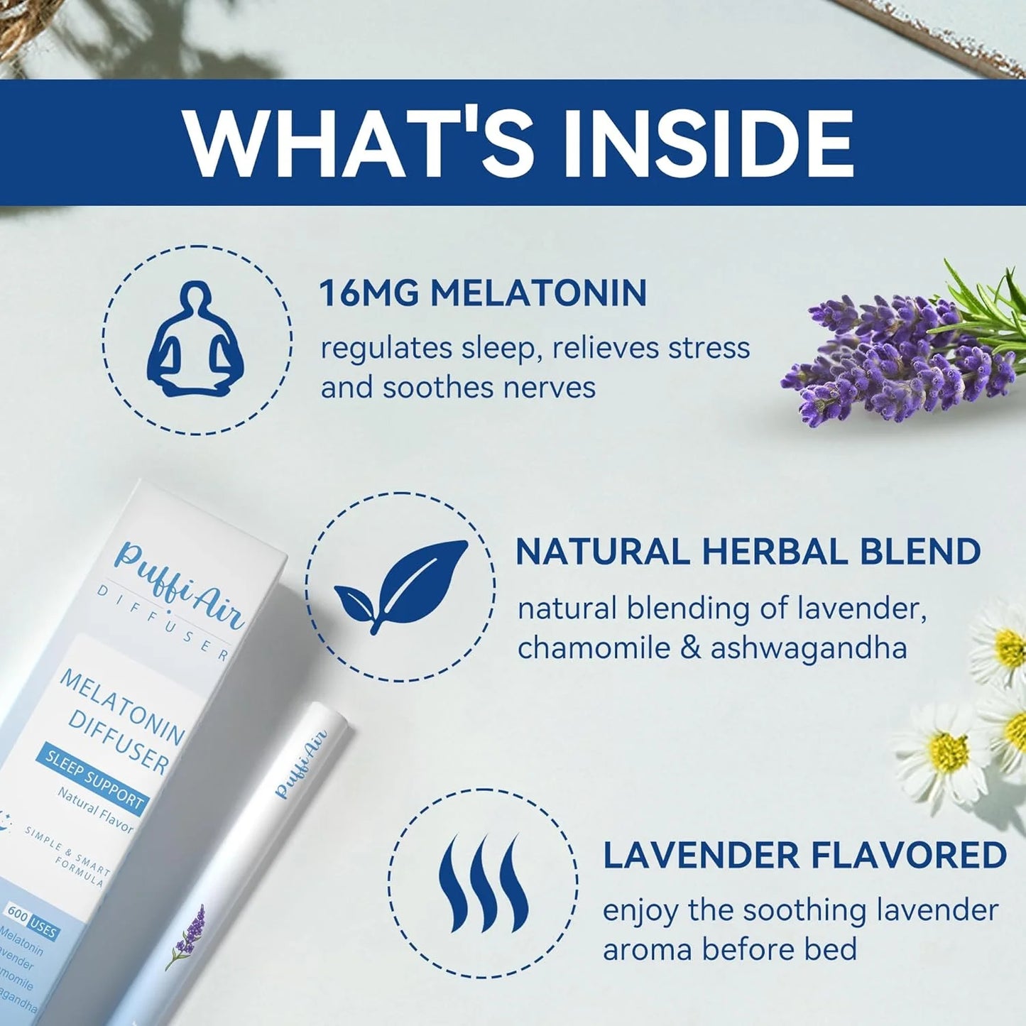 1 - pack / 2 - pack / 4 - pack New-Melatonin Diffuser - 600 Uses