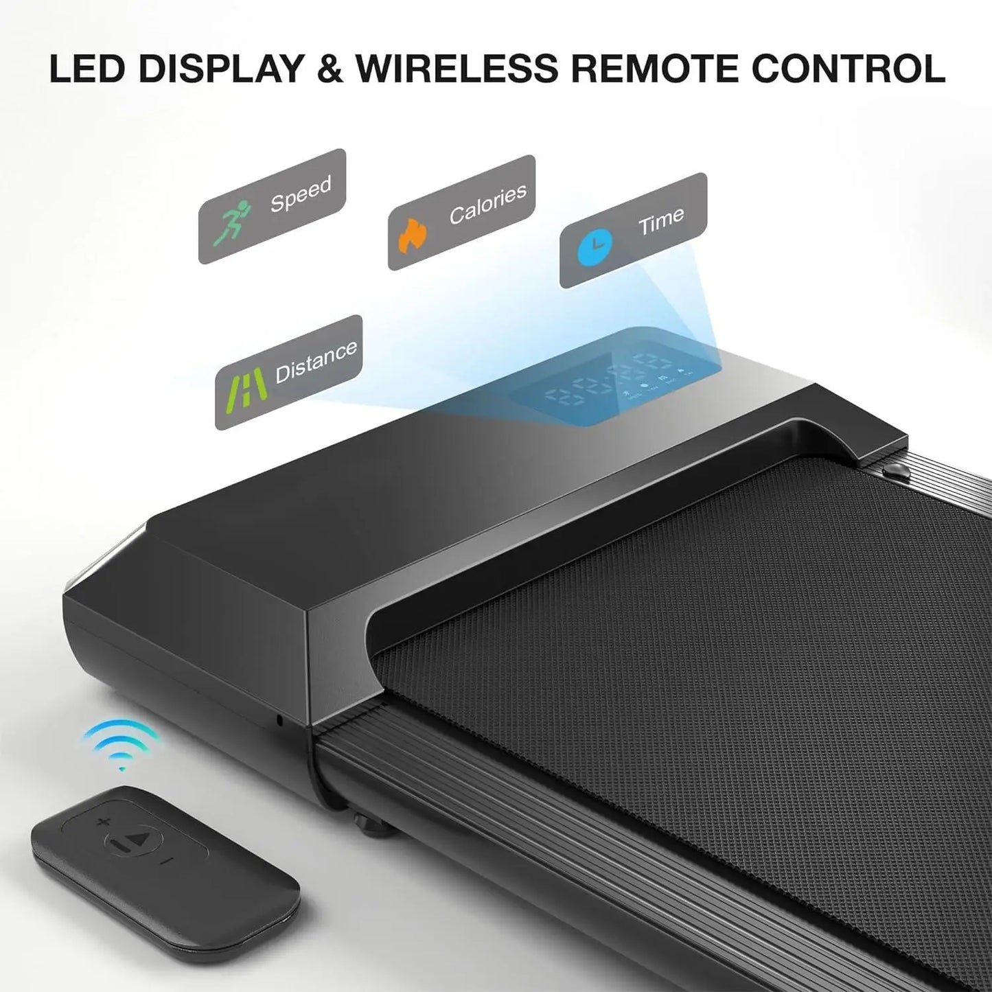 Superun  2-in-1 Home/Office 2.5 HP Walking Treadmill,mini Treadmills for Small Spaces with APP & Remote Control