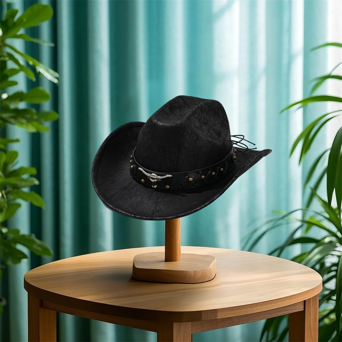 Vintage Style Fedora Hat with Faux Leather Band and Metal Buckle Accent Classic Panama Hat for Men Women Party Wear