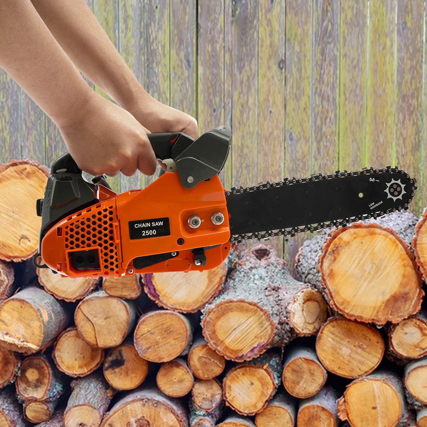 25.4Cc Top Handle Chainsaw Gasoline Chainsaw 2-Stroke Engine Chainsaw 12 Inch Gasoline Chainsaw