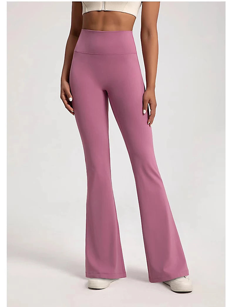 High Waist Flare Leggings Yoga Pants Women Bell-Bottoms Fitness Gym Casual Sports Trousers Pants Lifting Flared Yoga Leggings