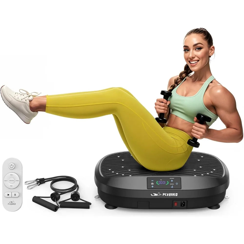 Vibration Plate Exercise Machine, 120 Adjustable Speed High Intensity Vibration for Muscle Toning Weight Loss Lymphatic Drainage