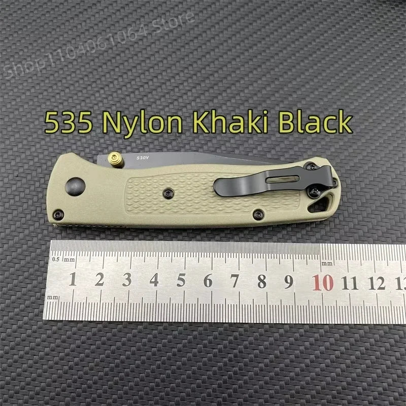 Multiple Colors Ultra Lightweight BM 535 Pocket Folding Knife 440C Blade Nylon Fibre Handle Camping Survival Multitools Knives
