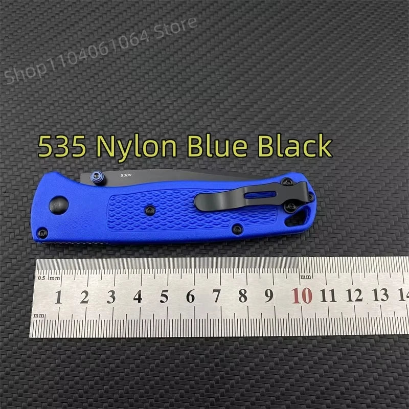 Multiple Colors Ultra Lightweight BM 535 Pocket Folding Knife 440C Blade Nylon Fibre Handle Camping Survival Multitools Knives