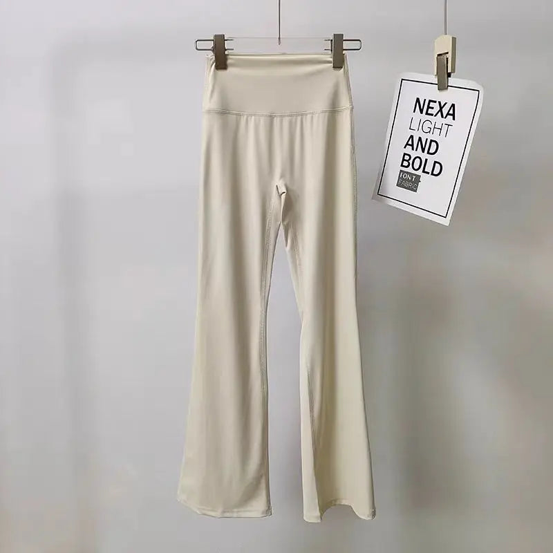 High Waist Flare Leggings Yoga Pants Women Bell-Bottoms Fitness Gym Casual Sports Trousers Pants Lifting Flared Yoga Leggings