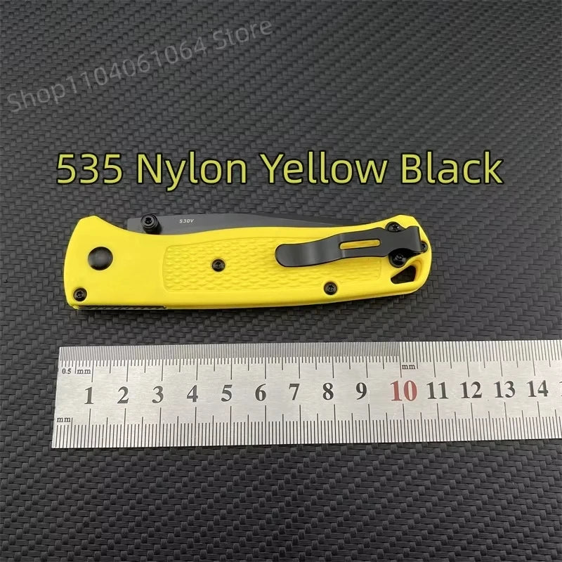 Multiple Colors Ultra Lightweight BM 535 Pocket Folding Knife 440C Blade Nylon Fibre Handle Camping Survival Multitools Knives