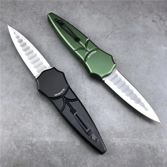 First Edition Quick-opening Folding Knife High-hardness D2 Blade Outdoor Camping Hunting and Fishing Knife Men's Gift