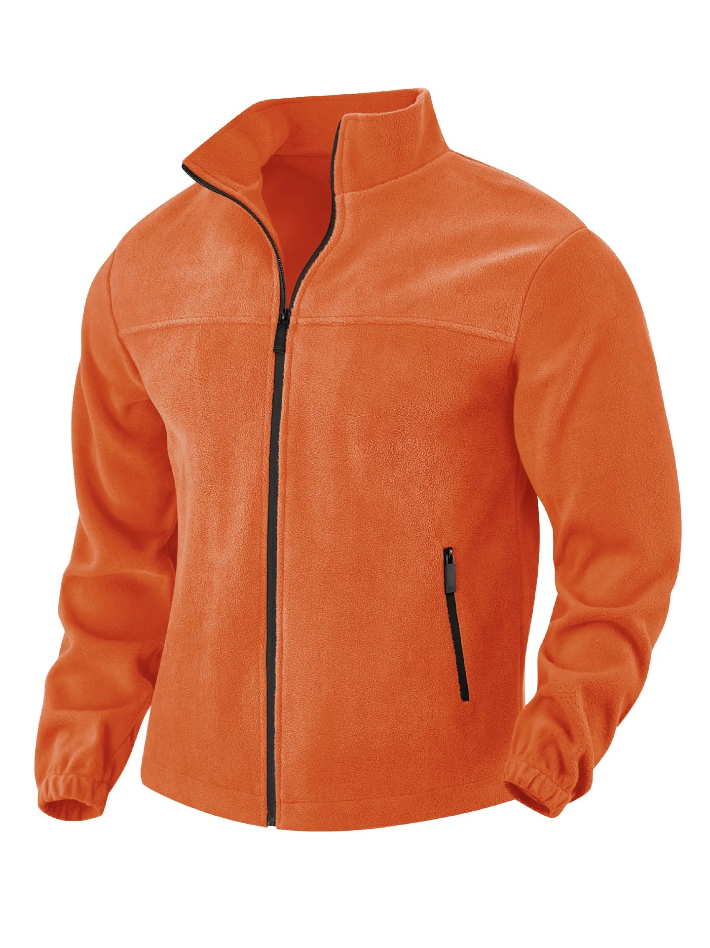 2025 autumn and winter new style fleece jacket for men, suitable for spring, autumn and winter, outdoor zipper stand collar jack