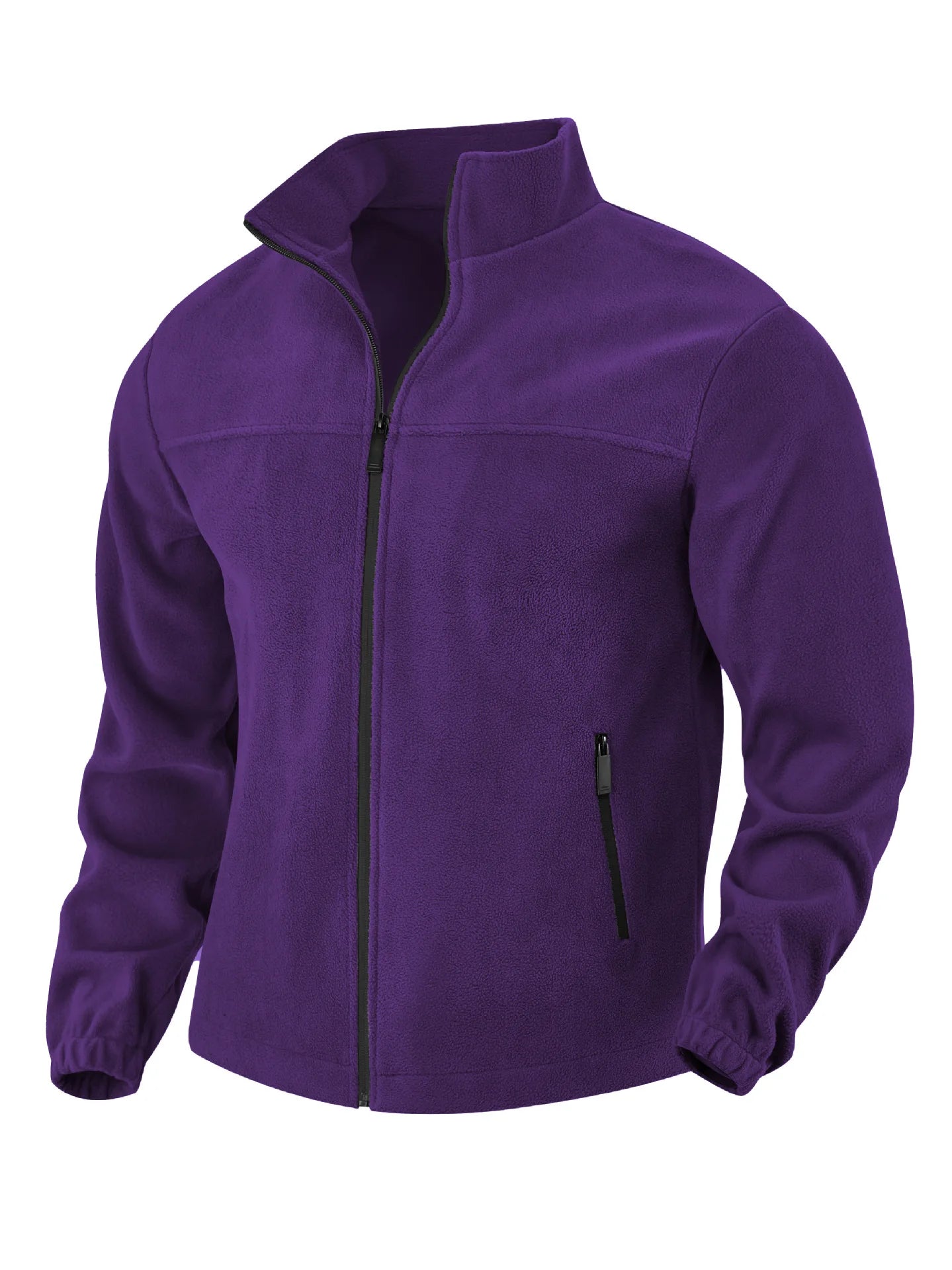 2025 autumn and winter new style fleece jacket for men, suitable for spring, autumn and winter, outdoor zipper stand collar jack