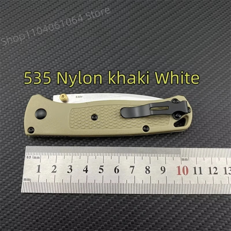 Multiple Colors Ultra Lightweight BM 535 Pocket Folding Knife 440C Blade Nylon Fibre Handle Camping Survival Multitools Knives