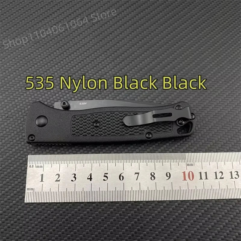 Multiple Colors Ultra Lightweight BM 535 Pocket Folding Knife 440C Blade Nylon Fibre Handle Camping Survival Multitools Knives
