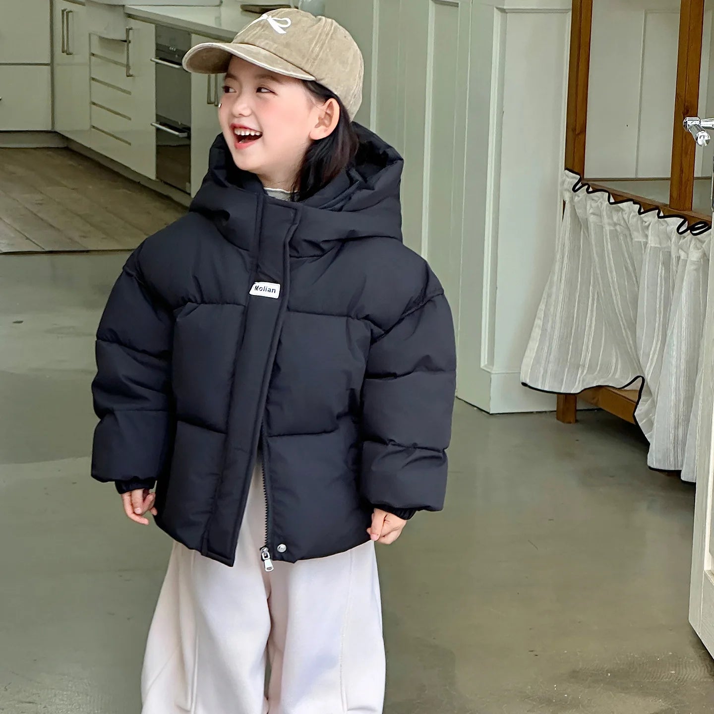 Girls'  Coat Boys' Winter Cotton Clothes Children's Warm Hooded Outerwear 2025 New Fashion Parkas Kids Autumn Casual Jacket