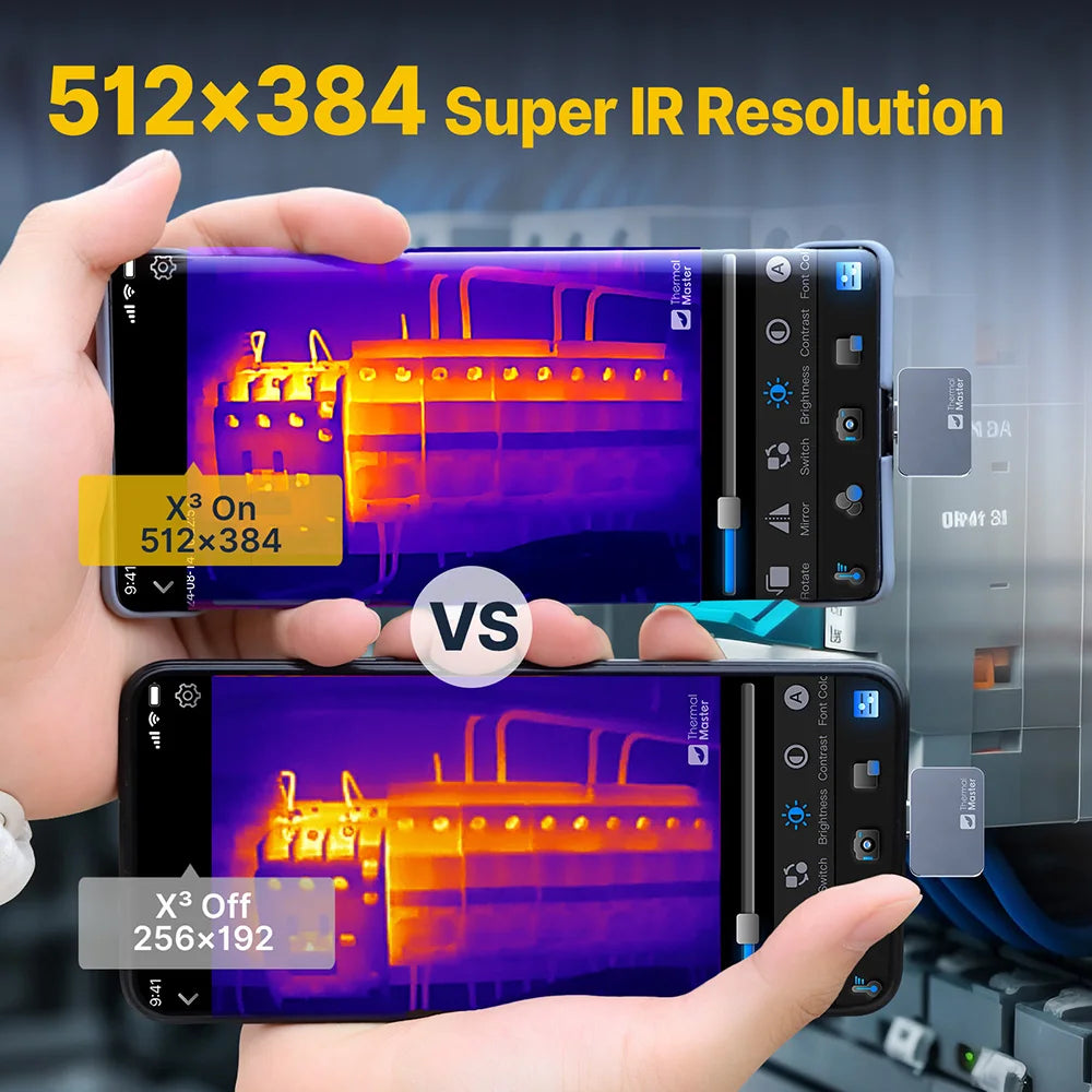 P2PRO 600℃ Infrared Thermal Imaging Camera for iPhone android Phone HVAC PCB Repair Tools Gadget