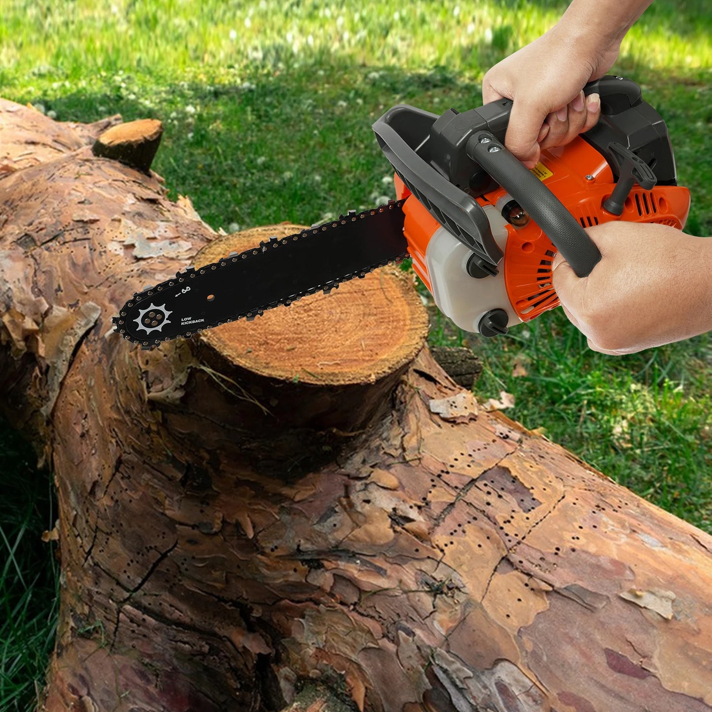 25.4Cc Top Handle Chainsaw Gasoline Chainsaw 2-Stroke Engine Chainsaw 12 Inch Gasoline Chainsaw