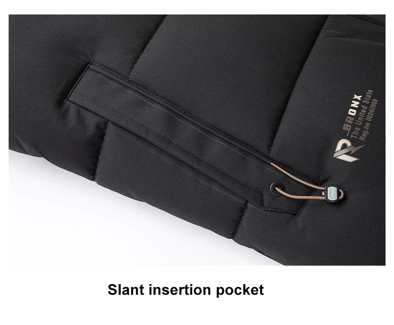 Graphene Warm Windproof Jacket Men 2024 Winter New Fashion Comfortable Thickened Outdoor Hooded Overcoat Male Casual Clothes