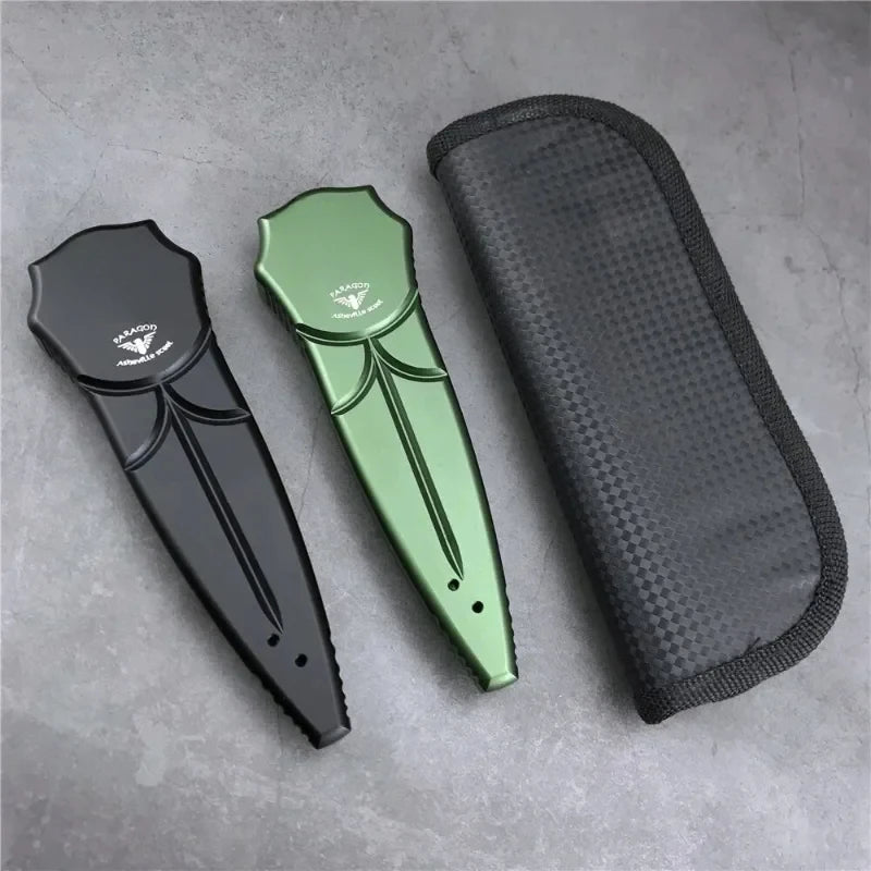 First Edition Quick-opening Folding Knife High-hardness D2 Blade Outdoor Camping Hunting and Fishing Knife Men's Gift