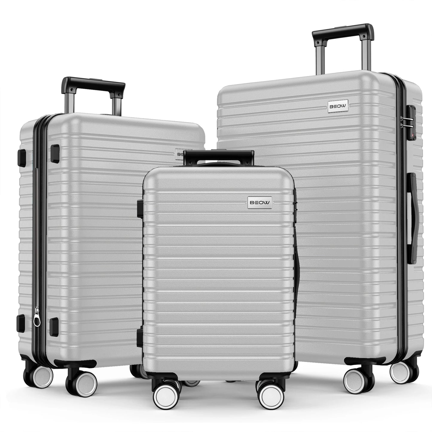 Luggage Sets 3 Piece 20/24/28 Inch Expandable Hardside Lightweight Durable Suitcases with Spinner Wheels, TSA Lock For Women Men