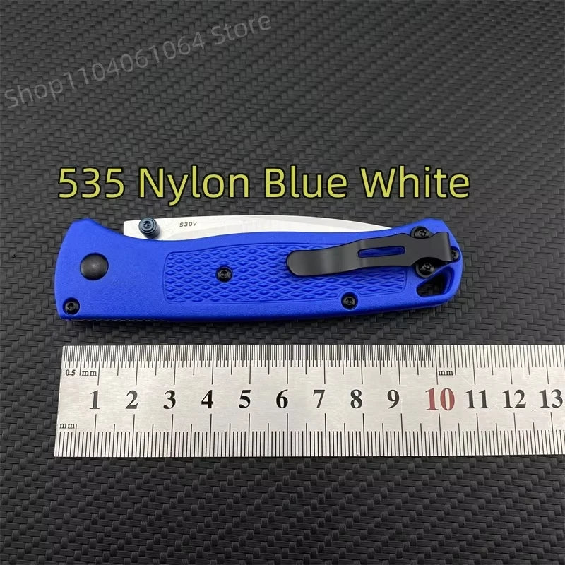 Multiple Colors Ultra Lightweight BM 535 Pocket Folding Knife 440C Blade Nylon Fibre Handle Camping Survival Multitools Knives