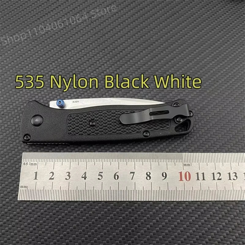 Multiple Colors Ultra Lightweight BM 535 Pocket Folding Knife 440C Blade Nylon Fibre Handle Camping Survival Multitools Knives