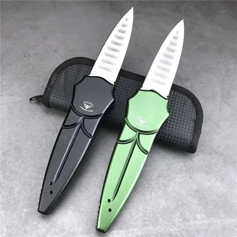 First Edition Quick-opening Folding Knife High-hardness D2 Blade Outdoor Camping Hunting and Fishing Knife Men's Gift