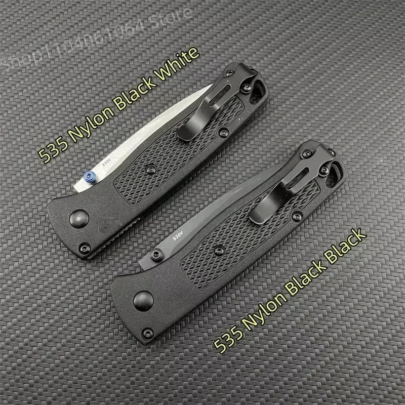 Multiple Colors Ultra Lightweight BM 535 Pocket Folding Knife 440C Blade Nylon Fibre Handle Camping Survival Multitools Knives