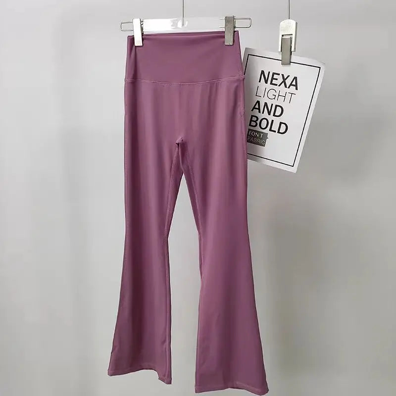 High Waist Flare Leggings Yoga Pants Women Bell-Bottoms Fitness Gym Casual Sports Trousers Pants Lifting Flared Yoga Leggings