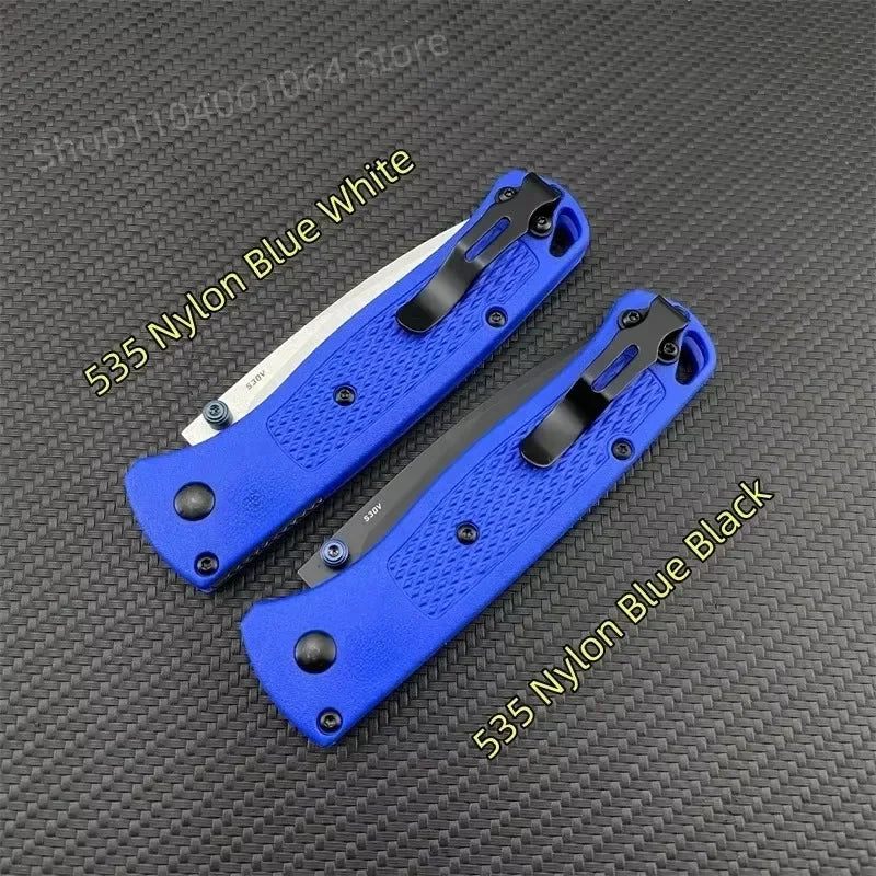 Multiple Colors Ultra Lightweight BM 535 Pocket Folding Knife 440C Blade Nylon Fibre Handle Camping Survival Multitools Knives