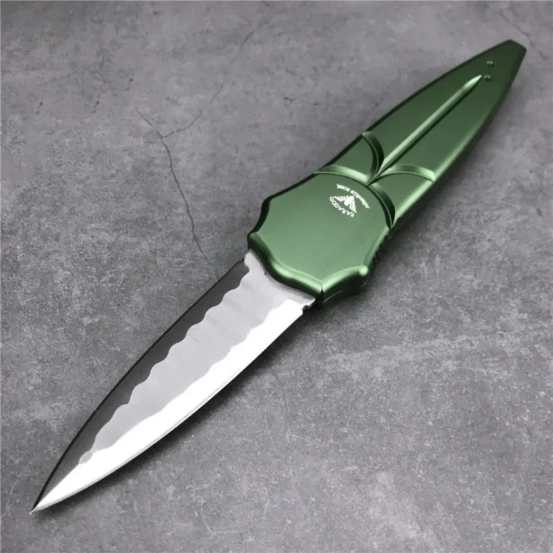First Edition Quick-opening Folding Knife High-hardness D2 Blade Outdoor Camping Hunting and Fishing Knife Men's Gift